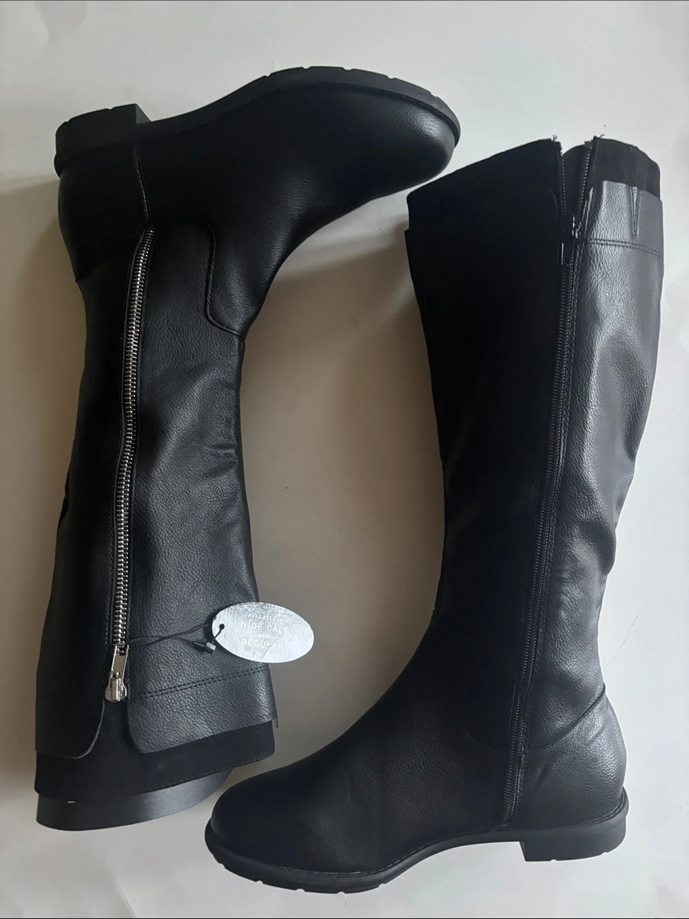 Style & Co. Black Over-the-Knee Zip Riding Boots